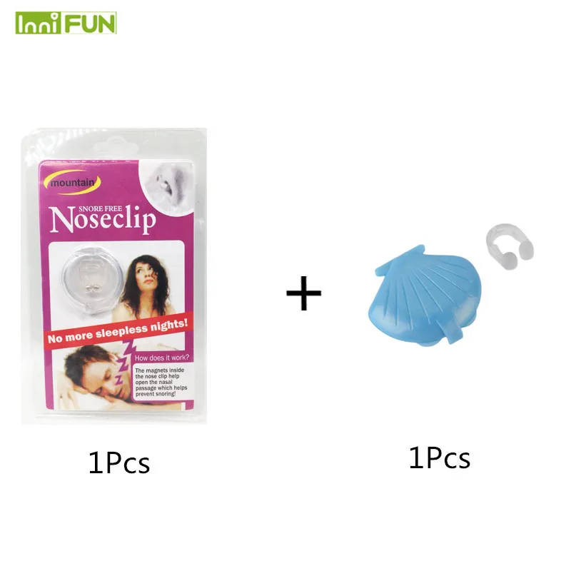 

Hot Sales Anti Snoring Device Sleep Snore Stopper Nose Clip Case Effective Sleeping Health Care Equipment 2Pcs