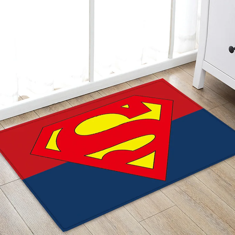Супермен флэшмен Дэдпул дверной коврик кружка манга плюшевый напольный ковер для комнаты коврик нескользящий Коврик