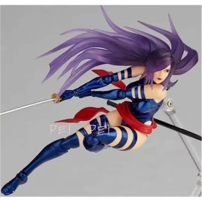 

6'' X-Men Superhero Psylocke RevolTech Elizabeth Braddock PVC Action Figure Collectible Model Toy BOX 16CM P1387