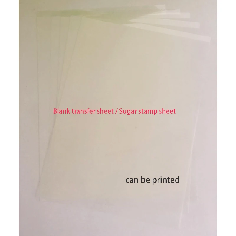 Пустой лист бумаги для переноса 10 шт Лот FDA diy печатный лист для печати Suger для съедобных печатных инструменты для украшения торта