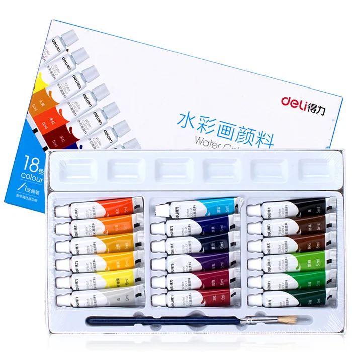 Water Color Paint Set With Water Paint Brush  (3)