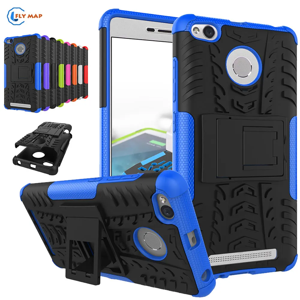 

Coque For Xiaomi Redmi 3s 3 s Redmi3S Plastic Box Silicone Bracket Phone Case For Redmi S3 Red mi 3S Redmi3 S Protector Cover