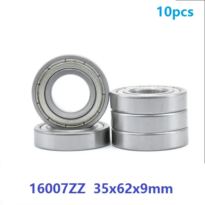 

10pcs/lot bearing 16007Z 16007ZZ 16007 Z ZZ metal shielded 35x62x9 mm Deep Groove Ball bearing 35*62*9mm