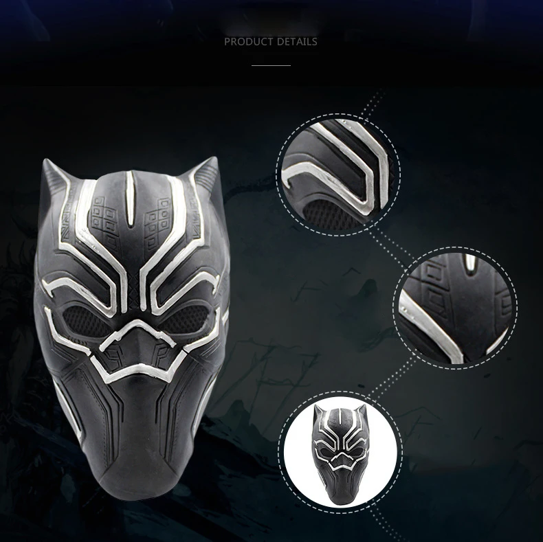 Marvel hero Black Panther Masks for Vendetta Mask Anonymous Guy Fawkes