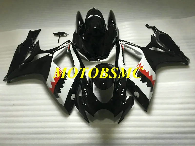 Мотоцикл обтекатель комплект для SUZUKI GSXR600 750 K6 06 07 R 600 GSXR750 2006 2007 ABS белый глянцевый черный Обтекатели+ подарки SB34