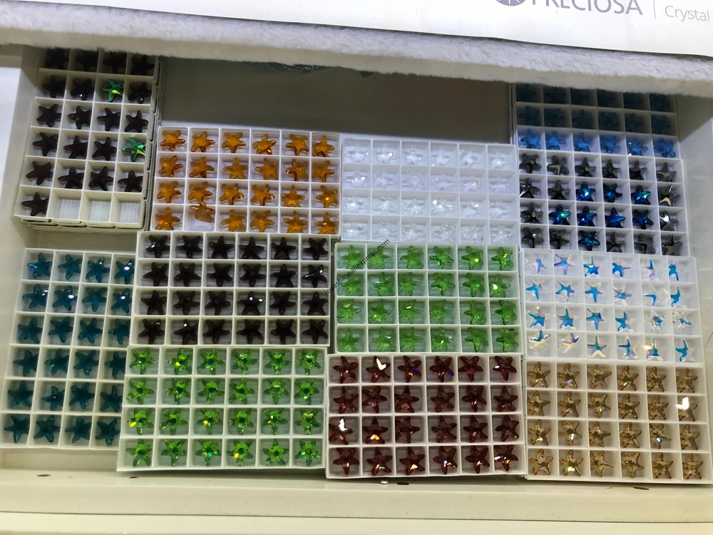 (1 шт.) 100% Оригинальный кулон с кристаллом Swarovski 6721 в виде морской звезды сделано