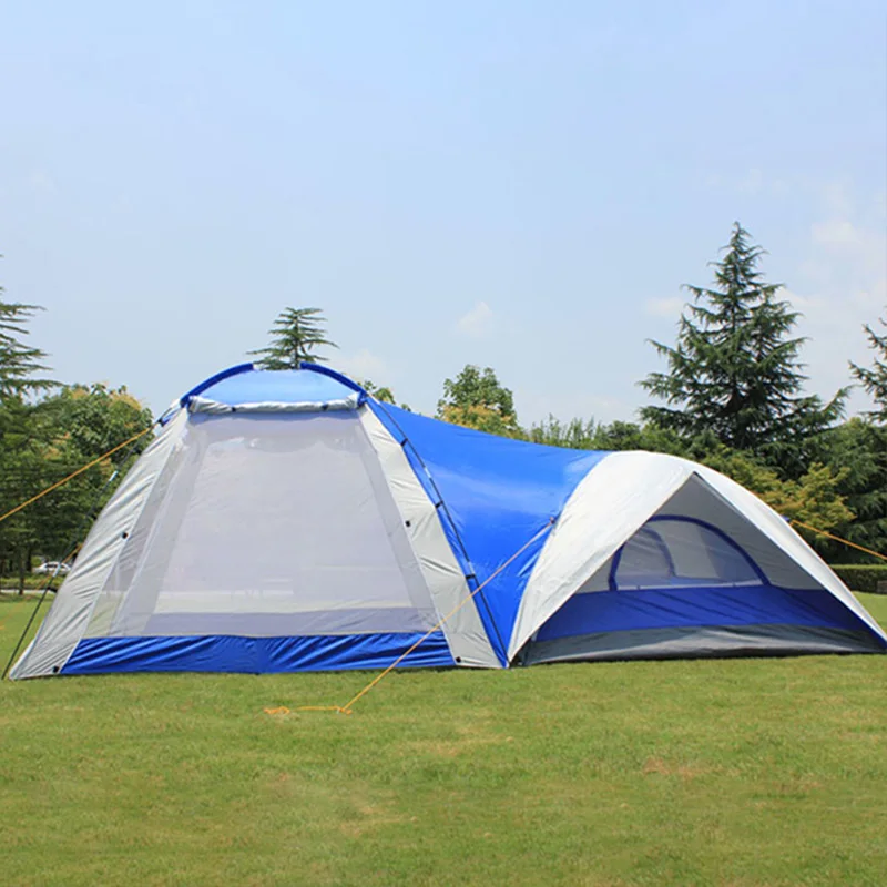 Высокое качество 5+ человек водонепроницаемый большой семейный праздник прямые продажи палатку обновлен большое пространство двойной слой палатка для путешествий