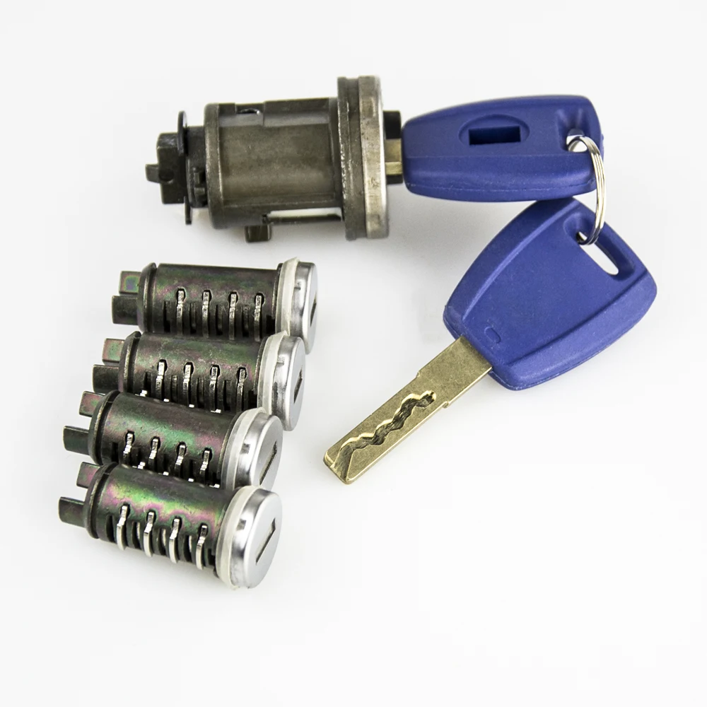 OKEYTECH CAR IGNITION LOCK SET FOR FIAT DUCATO PEUGEOT CITROEN SIP22 BLADE CAR KEY DOOR ORIGINAL MILLING CYLINDER TRUNK LOCK