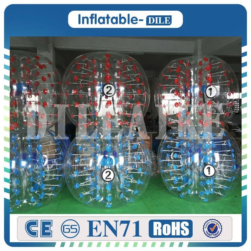 Free Shipping PVC 1 5m Inflatable font b Football b font Bubble Ball Bumper Ball Body