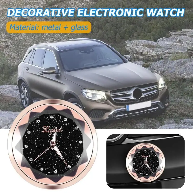 BZ846 автомобильные красивые часы авто украшение интерьера часы-наклейка кварцевые часы автомобильные аксессуары для укладки подарки