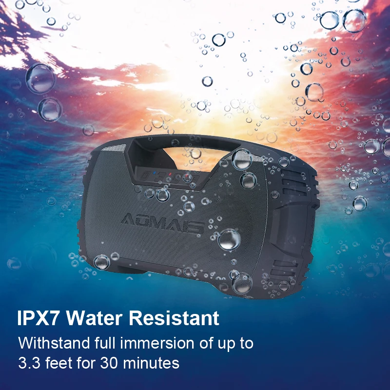 Aomais Go Outdoor Bluetooth Speakers 30w With Loud Bass Ipx7 Waterproof 30 Hours Playtime With 00mah Battery Portable Speaker Outdoor Speakers Aliexpress