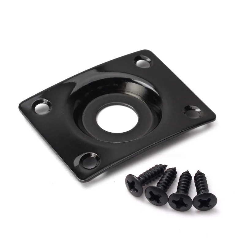 

Rectangular Jack Plate Metal Plate for Guitar Bass Parts Replacement
