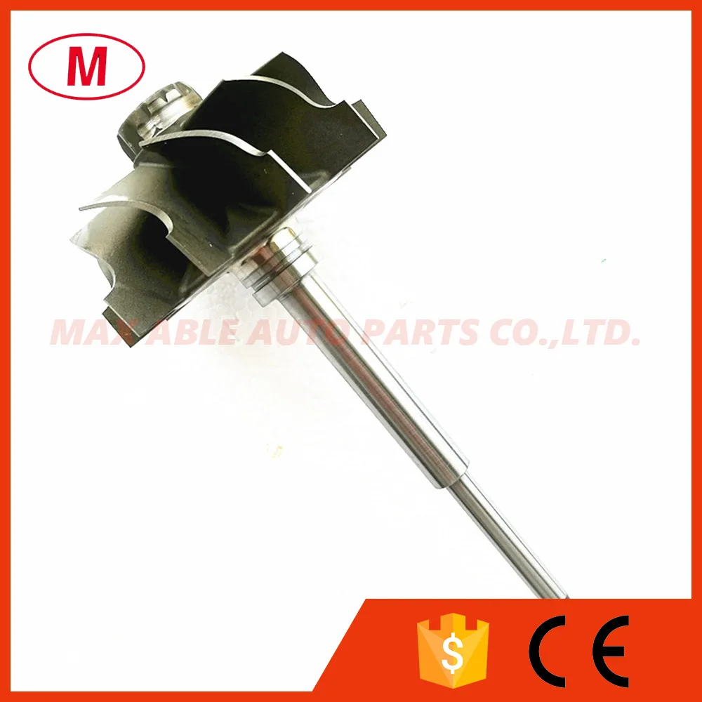 

HX40 Turbo charger Turbine shaft&wheel/Turbo wheel/turbo shaft 64mmX76mm 10 blades for Turbocharger journal bearing