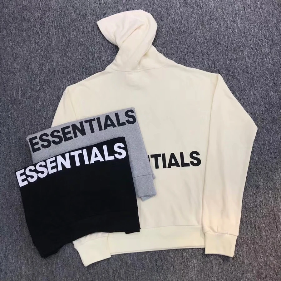 

High quality Hip hop Streetwear essentials print pullover hoodie men and women hooded sweatshirt