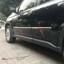 Нержавеющая сталь Боковая Дверь Корпус формовочная полоса накладка крышка подходит для Nissan X-Trail T31 2007-2013 автомобильные аксессуары