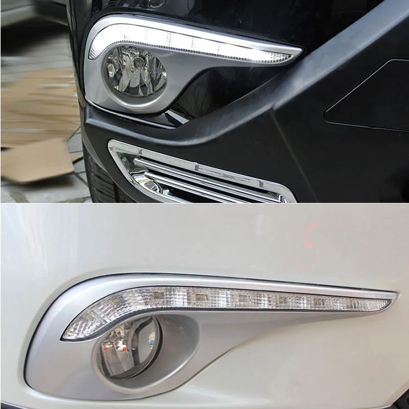 

Shenlao 12V For Toyota Highlander 2012 2013 2014 LED DRL Daytime Running Lights Daylight Waterproof Fog Lamps Cover accessories