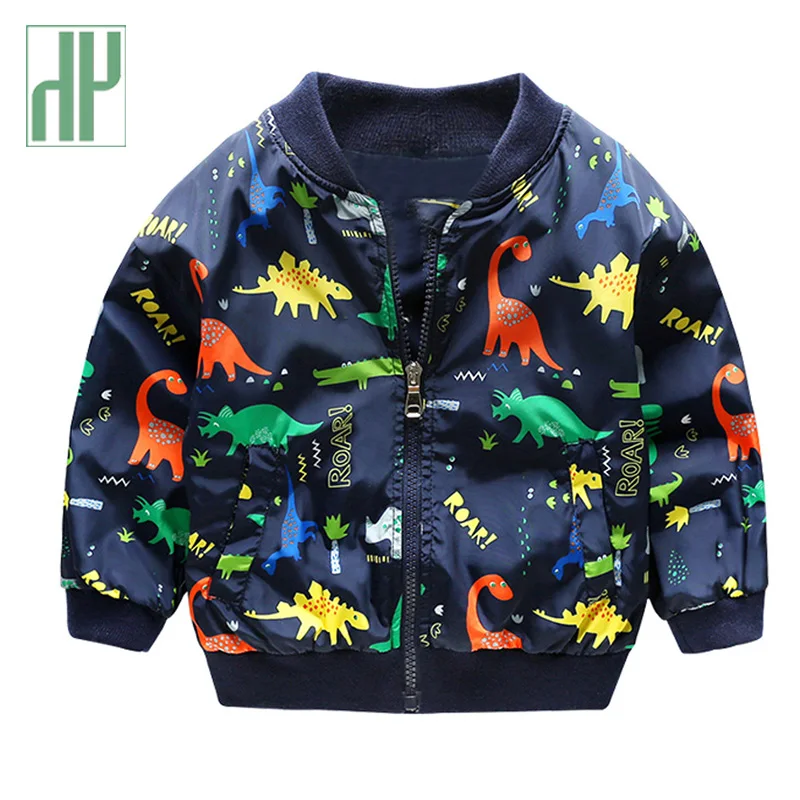 Куртка для маленьких мальчиков; детские пальто с милым динозавром; весенне-осенняя ветровка; куртки для маленьких девочек; Верхняя одежда; пальто; детские куртки