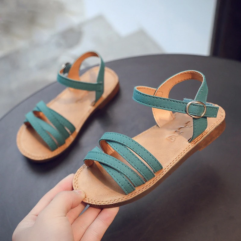 Girls Sandals Summer New Children Shoes Classic Kids Flats Little Girl Shoes 3-12 Years Old Child Beach Shoes Leather Sandals Girls Sandals Summer New Children Shoes Classic Kids Flats Little Girl Shoes 3-12 Years Old Child Beach Shoes Leather Sandals