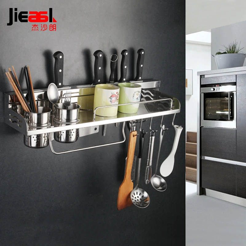 単層 304 ステンレス鋼キッチン棚調味料ラックキッチン壁掛け収納タレット用品家電 Appliances Appliances Kitchenappliances Steel Aliexpress