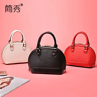 

0020 JIANXIU 2017 new leather handbags shoulder Messenger bag handbags European and American style shells