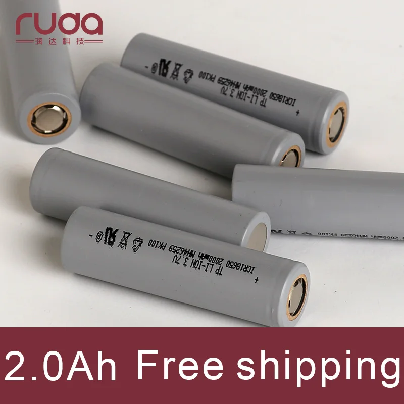 20 шт. литий ионные аккумуляторы 18650 2000 мАч 3 6 В|li-ion 18650|li-ion batterybattery |