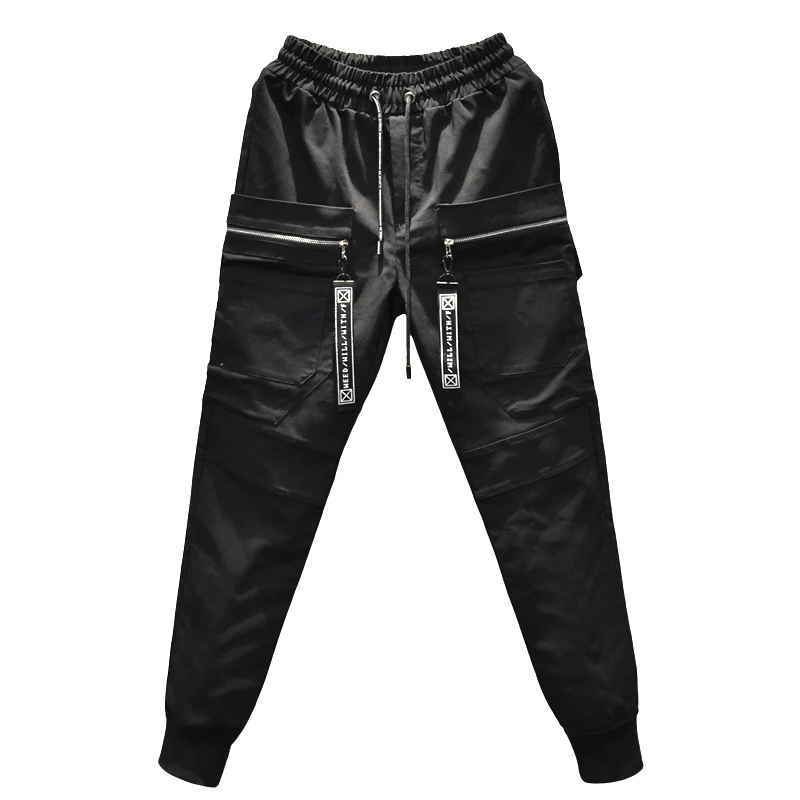 Autumn New Pants Men Fashion Slim Casual Male Streetwear Joggers Sweatpants Hip Hop Man Clothing Solid Color Elasticity Trousers | Мужская
