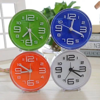 

144pcs/lot 37-413 large digital clock 0976 round square plastic color student desktop clock clock