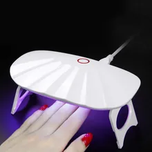 Портативная мини-лампа для ногтей Светодиодный УФ лампа Micro USB гель лак отверждения машина с usb-кабелем для гель маникюр, Полировка Ногтей Инструмент для искусства