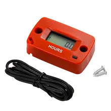 Сбрасываемый Тахометр/счетчик часов цифровой Мотоцикл Тахометр Счетчик 60000 об/мин 2/4 ход для газового двигателя красный RL-HM018R