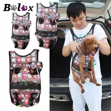 Сумка для собак BOLUX, аксессуары для собак, переноска для домашних животных, переносная прочная сумка для собак с принтом совы, нагрудный рюкзак, товары для переноски котенка