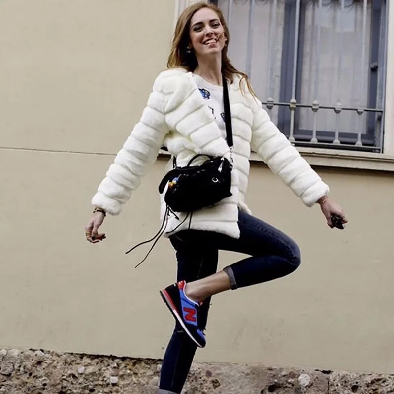 fall 2018 and Winter women tops Fur coat Jacket and Large size women's Faux fur coat Women's winter coat Leather elegant femme