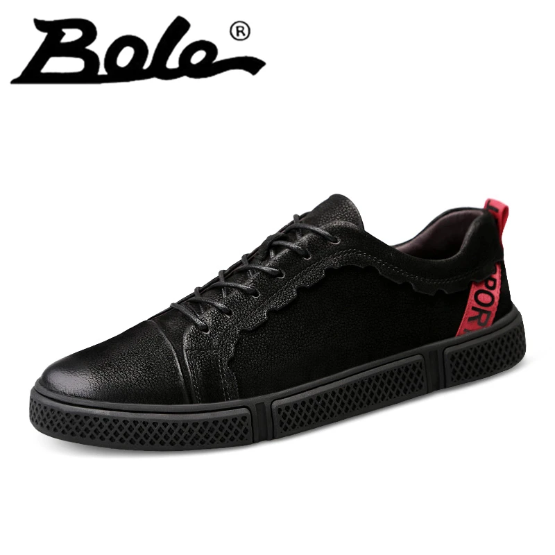 

Big Size46 Men Casual Shoes with Genuine Leather Soft Rubber Sole Lace Up Plush Single Style Black Non Slip Winter Cotton Shoes