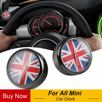

Car Styling Car Clock UK Flag Union Jack Dashboard Decor Accessories For Mini Cooper R56 R55 R57 R58 R59 R60 R61 F54 F55 F56 F60
