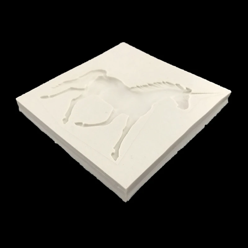Лошадь Единорог силиконовая форма для выпечки формы торт декоративное устройство для шоколада формы для мастики глины/резины