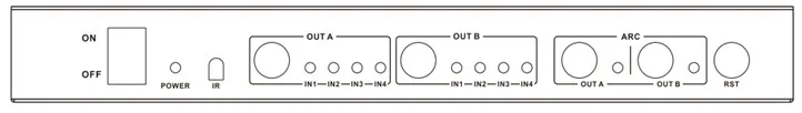 Link-ми MX 4 2-arc 4 по 2 HDMI Matrix с двойной дуги 1x2 сплиттер 4x1 переключатель домашнее видео для Blue-Ray HD DVD плеер приемник игры