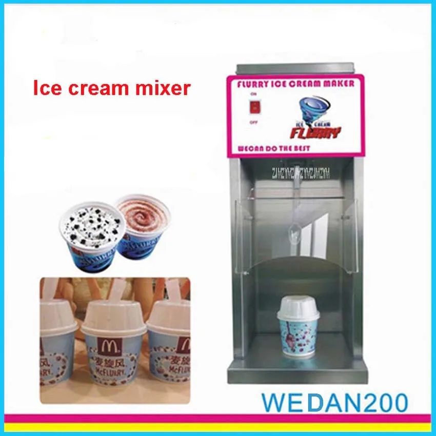 

Ice Cream Mixer Yogurt Mc Flurry Mixer Fruit Juice Maker Frozen Yogurt Mixer Machine Flurry Ice Cream Maker WEDAN200 110V/220V