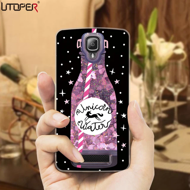 Special Price UTOPER For Lenovo Vibe A1000 Case For Lenovo A1000 Coque Glitter Dynamic Cover For Lenovo A 1000 Phone Case Luxury Liquid Case