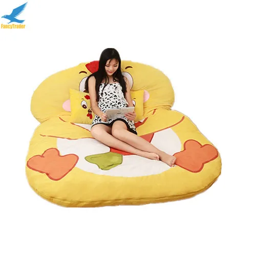Fancytrader-Giant-Plush-Cartoon-Animal-Chicken-Tatami-Stuffed-Soft-Beanbag-Bed-Carpet-Mat-Sofa (1)