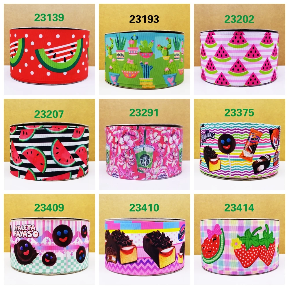 

Free shipping 2018 new arrival ribbons Hair Accessories ribbon 10 yards printed grosgrain ribbons 23410