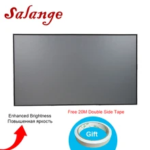 Salange Reflective Fabric Projector Screen 60 72 100 120 inch 16:9 4:3 For XGIMI H2 Z6 UC46 UC40 YG400 JMGO Projector Proyector