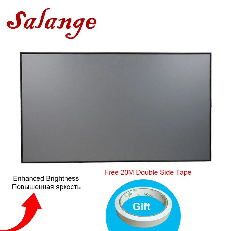 Salange العارض شاشة عاكسة قماش نسيج 72 84 100 120 بوصة 16:9 4:3 ل XGIMI H2 UC68 UC40 YG300 YG400 JMGO العارض