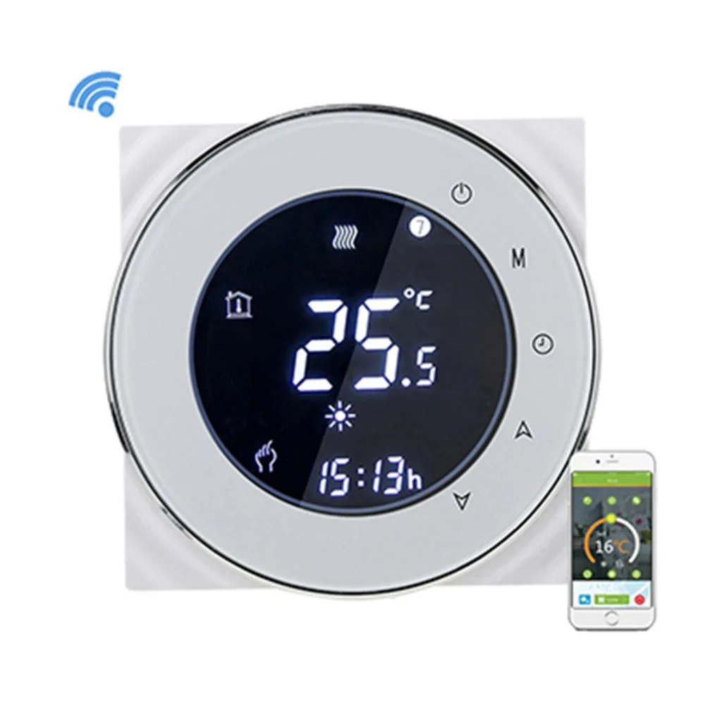 

Thermostat Voice WiFi Thermostat Temperature Water Heating Temperature Controller Thermostat Warm Floor Programmable 3A Winter