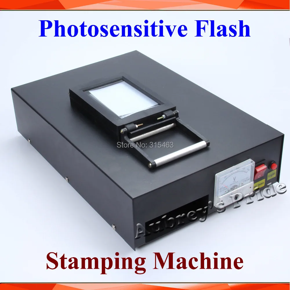 

2 Exposure Lamps Single Machine Photosensitive Flash Stamp Machine Self inking Stamping Making Seal Sealer