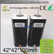 ENVÍO LIBRE Bajo Nivel de Ruido y Temperatura 20A 0.25N.m 24VDC 105 W 4000 rpm 42mm Square DC sin escobillas Del Motor 42 BLDC Motor Hall