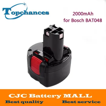 

High Quality Rechargeable Power Tools Battery 9.6V 2000mAh Ni-CD for Bosch BAT048 PSR 960 2 607 335 272 32609-RT free shipping