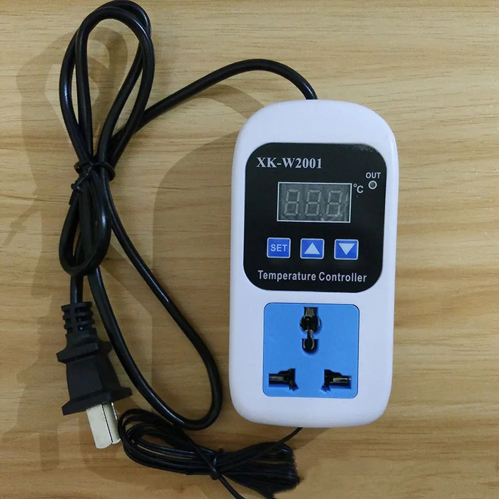 

Digital Thermostat Temperature Controller LED display Switch AC 110-220V Microcomputer Socket NTC Sensor Temperature Controller