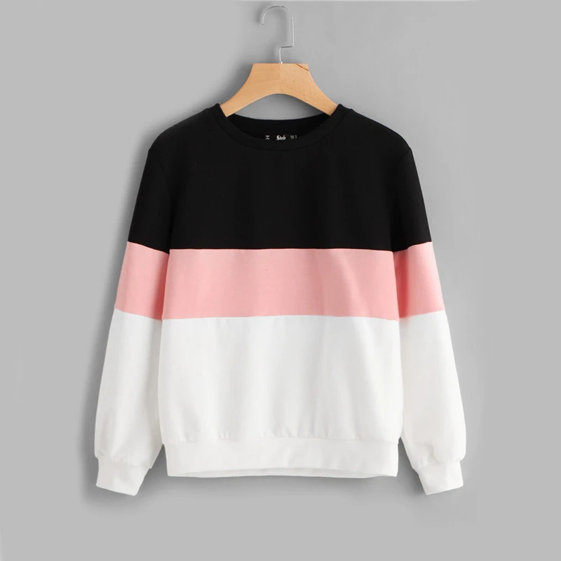 

Women Tops Long Sleeve Running Shirt Crew Neck Fall Soft Women Sweatshirt Fitness Sport Cut Sew Patchwork Pullovers