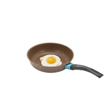 Мраморный мини не липкий чугунная сковорода камень слой сковорода кастрюля небольшой жареные сковорода для яиц использования газа и индукции плита