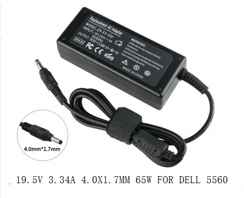

19.5V 3.34A 4.0X1.7MM 65W For DELL Vostro 5470 5560 5460D-2528S 5470D-1628 5560D-1328 AC laptop Power adapter charger