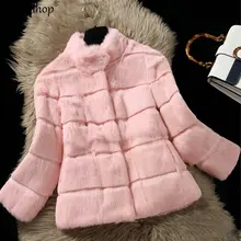 Новое пальто из натурального кроличьего меха женская куртка из кроличьего меха пальто из кроличьего меха с воротником по индивидуальному заказу размера плюс